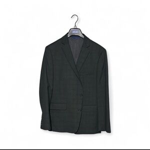 Apt 9 Men's Gray Plaid Slim Sport Coat 44R with pants 34/30